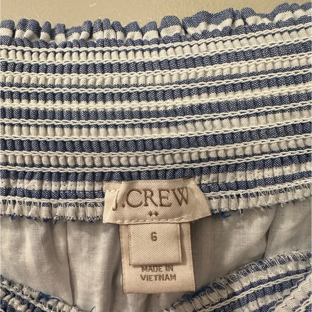 J Crew Linen Blend Striped Dress - Picture 3 of 4
